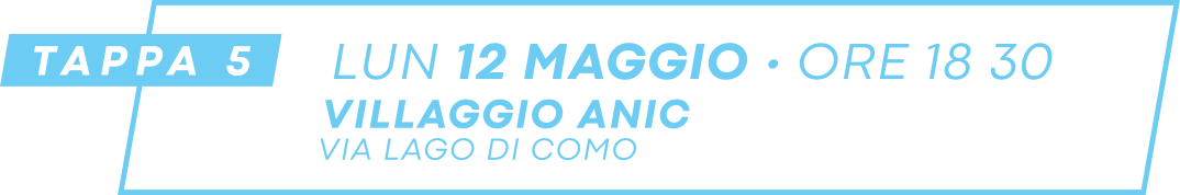 Tappa 5 - 12 maggio